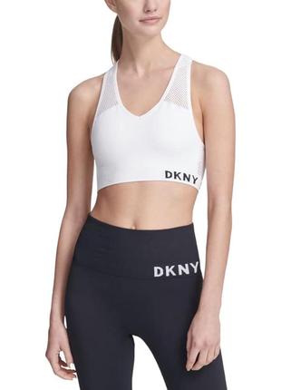 Спортивный бюстгальтер dkny sport белый размер s