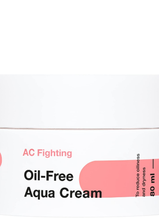 Tiam ac fighting oil-free aqua cream безоливний зволожувальний гель-крем для обличчя1 фото