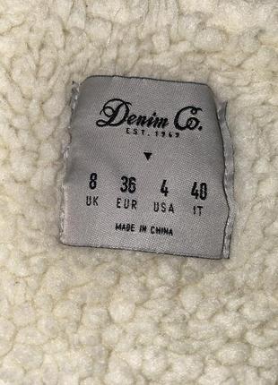 Вельветова куртка шерпа на хутряній підкладці denim co, s3 фото