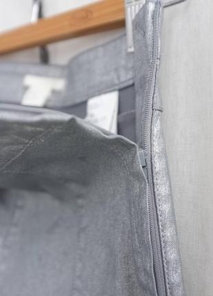 Серебристые джинсы скинни от h&amp;m размер xs8 фото