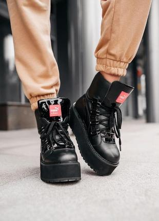 Кроссовки puma x fenty by rihanna sneaker boot “black”4 фото