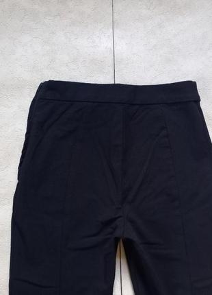Зауженные черные брендовые штаны брюки скинни с высокой талией h&m, 36 размер.8 фото