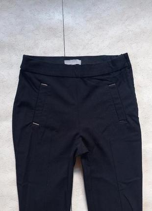 Зауженные черные брендовые штаны брюки скинни с высокой талией h&m, 36 размер.2 фото