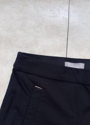 Зауженные черные брендовые штаны брюки скинни с высокой талией h&m, 36 размер.4 фото