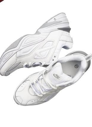 Женские кроссовки nike m2k tekno white белые6 фото