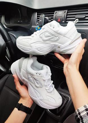 Жіночі кросівки nike m2k tekno white білі3 фото