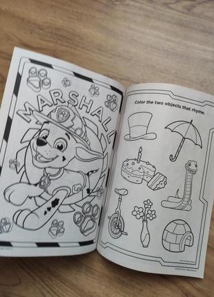 Дитяча розмальовка activity book маршал кримез чейз гонщик скай еверест щенячий патруль usa disney1 фото