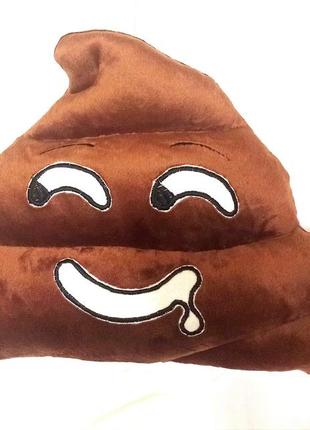 Прикольні подушки смайлики на подарунок какашка задоволена emoji1 фото