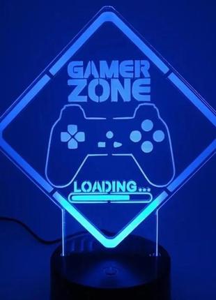 Светильник настольный led светодиодный "gamer zone"