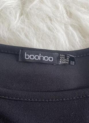 Блуза с завязкой на талии и рукавами кимоно boohoo размер 384 фото