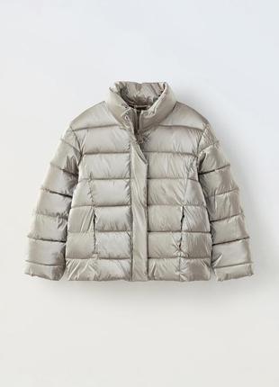 Куртка курточка для девочки оригинал зара zara серебро