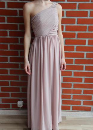 Новое длинное нарядное платье, размер xs