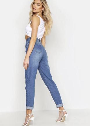 Джинсы мом mom с высокой посадкой