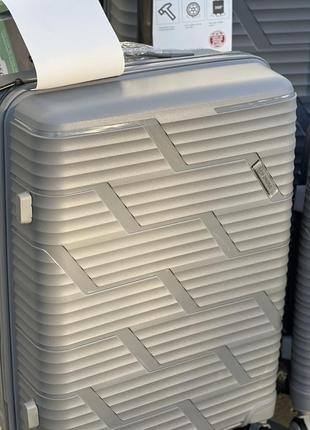 Полипропилен horoso средний чемодан дорожный m на колесах 4 колеса 75 литров2 фото