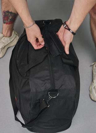 Дорожня сумка чорна adidas чорне лого (мал.) `ps`6 фото