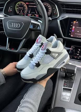 Жіночі кросівки air jordan 4 retro white cement