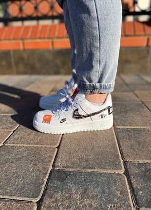 Кроссовки nike air force 1 low just do it (36)