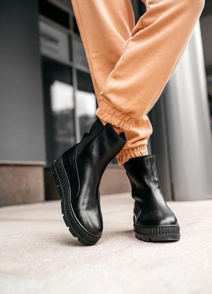 Женские ботинки puma by rihanna chelsea sneaker boot “black”1 фото