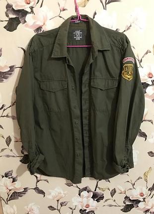 Рубашка  удлинённая оверсайз