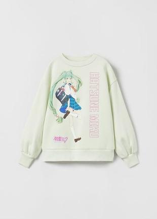 Світшот кофта для дівчинки оригінал зара zara