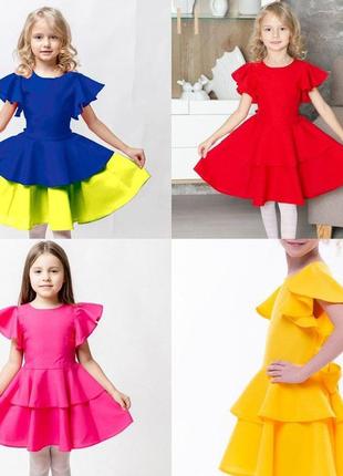 Сукня плаття дитяче ошатне святкове й повсякденне нарядне6 фото