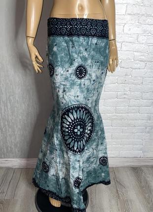 Длинная юбка юбка макси в индийском стиле1 фото