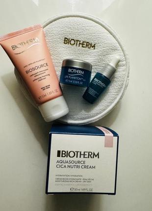 Набор biotherm aquasource cica nutri3 фото