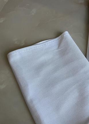 Длинные/высокие белые винтажные элегантные вечерние листы сатиновые/спандекс/стрейч...