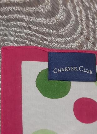 100% шовк брендова легенька  невелика хустка від charter club made in italy4 фото