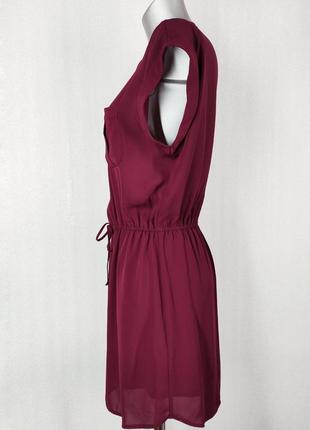 Туника pimkie бордовая блуза на резинке блузка без рукавов красная с карманом пимки бордовое бордовый платье4 фото