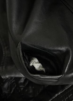 Роскошная кожаная куртка косуха - бомбер5 фото