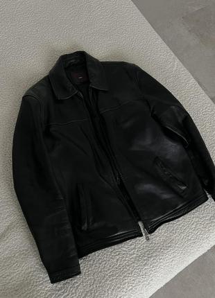 Роскошная кожаная куртка косуха - бомбер3 фото
