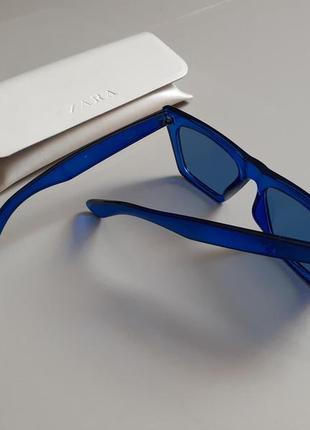 Синие яркие стильные очки mango / celine