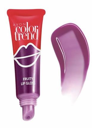 Блиск для губ avon color trend fruity lip gloss "фруктовий", ягiдка, 10 мл.7 фото