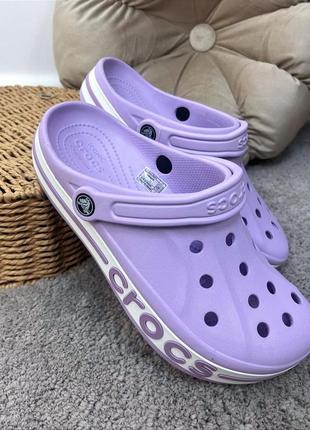 Жіночі крокси сабо crocs bayaband lavander топ продажів!1 фото