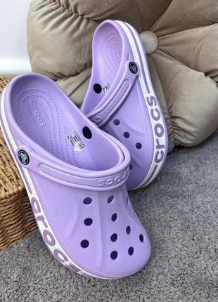 Жіночі крокси сабо crocs bayaband lavander топ продажів!2 фото