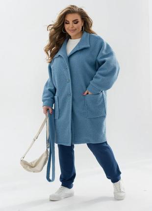Женское пальто кардиган букле цвета2 фото