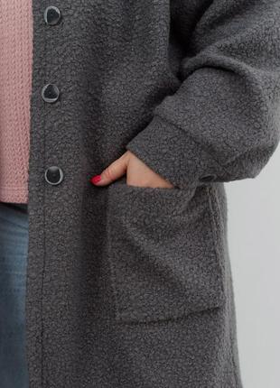 Женское пальто кардиган букле цвета6 фото