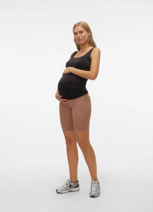 L/xl безшовні еластичні шорти велосипедки для вагітних mamalicious maternity