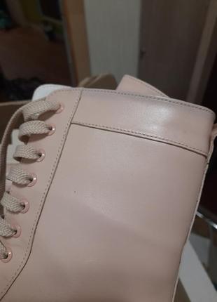 Шкіряні рожеві черевики 38 розмір, демісезонне взуття5 фото