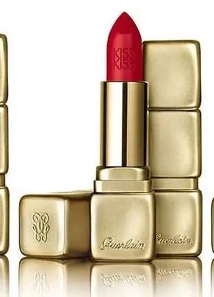 Помада для губ guerlain kiss kiss la rouge mat m330 — spicy burgundy, без коробки4 фото