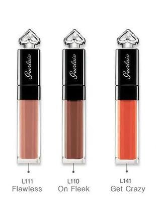 Рідка помада для губ guerlain la petite robe noire lip colour'ink l120 — empowered, без коробки5 фото