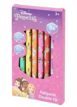 Фломастери двосторонні 8 шт «princess»