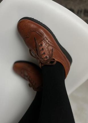 Кожаные туфли оксфорды hogan натуральная кожа размер 39 tod’s3 фото