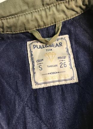 Крутая актуальная куртка цвета хаки от pull&bear, размер xs9 фото