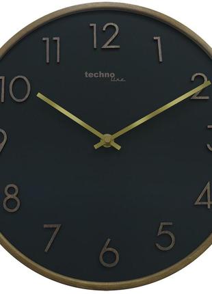 Годинник настінний безшумний technoline wt2430 black