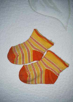 Хлопковые носочки для новорожденных2 фото