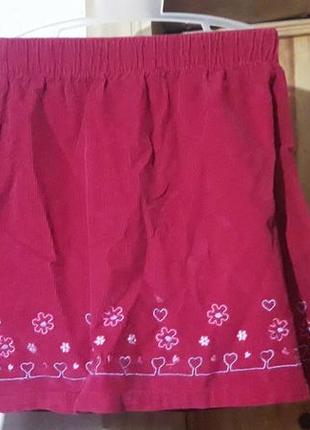 Юбка вельвет