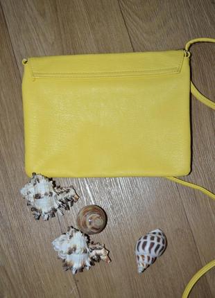 Ярко желтый клатч , маленькая сумочка , кошелек5 фото