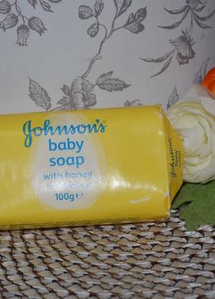 Фирменное детское мыло с медом johnson’s baby оригинал 100 g1 фото